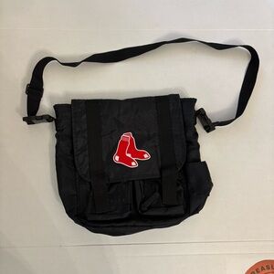 Boston Red Sox MLB Bag Tote Diaper‎ Cross Body Black Sturdy 4 Pocket